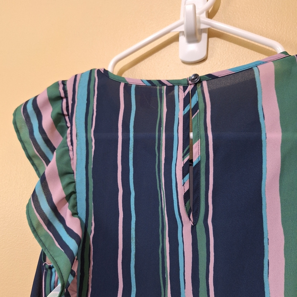 Modcloth Striped Ruffle Dress - Picture 3 of 6
